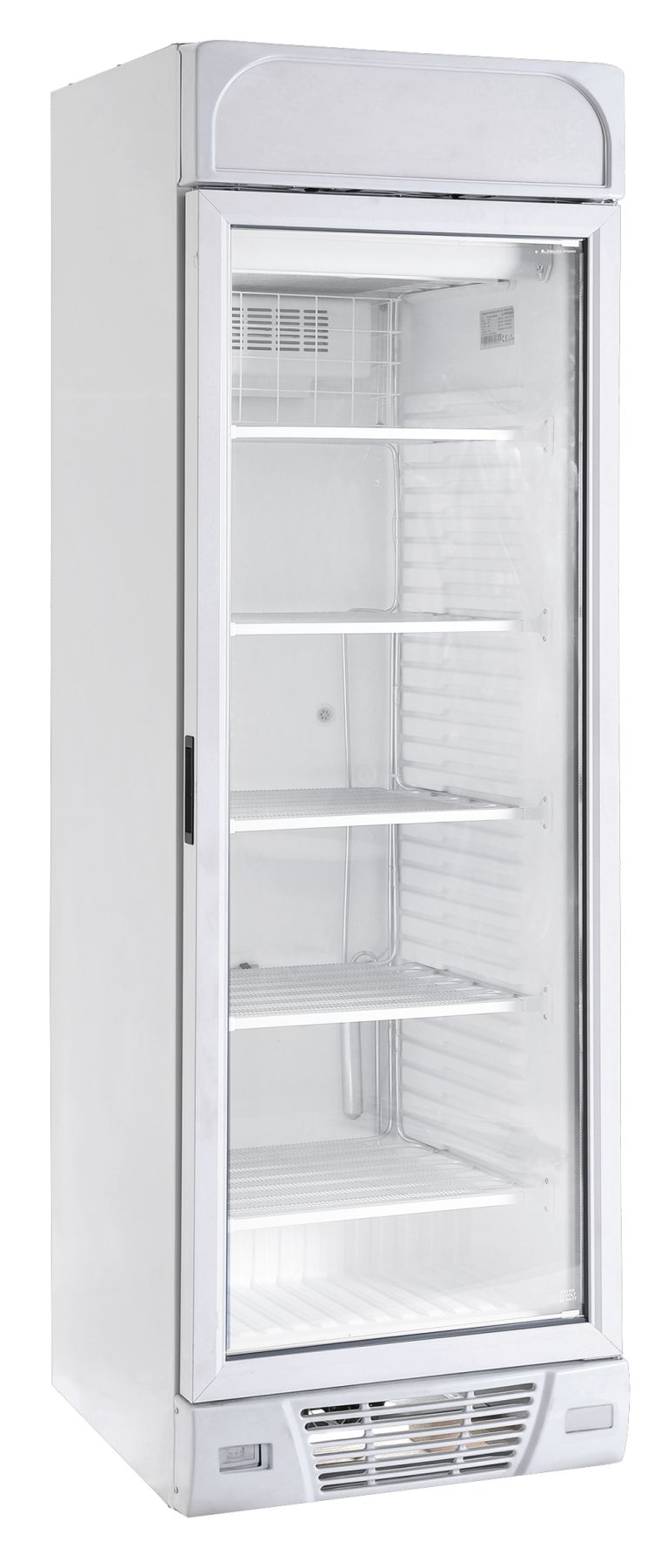 Freezer verticale statico porta battente in vetro -24°C/-18°C