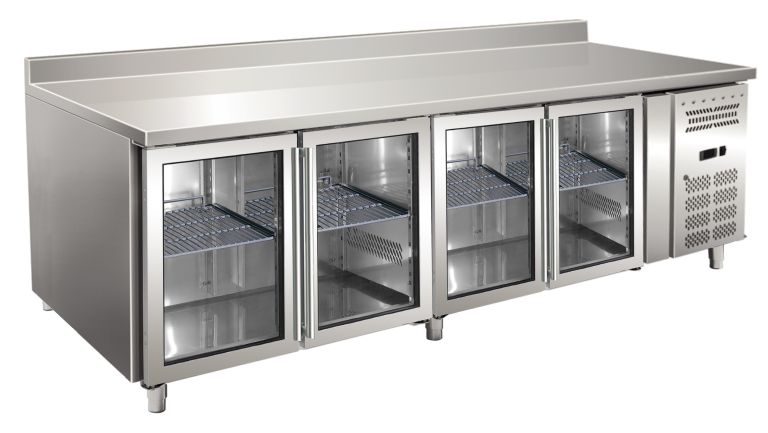 Tavolo inox refrigerato ventilato 4 ante -2°C/+8°C CAX 4200 TNG