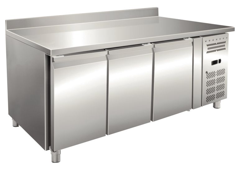 Tavolo inox refrigerato ventilato 3 porte temperatura normale PSX 3200 TN