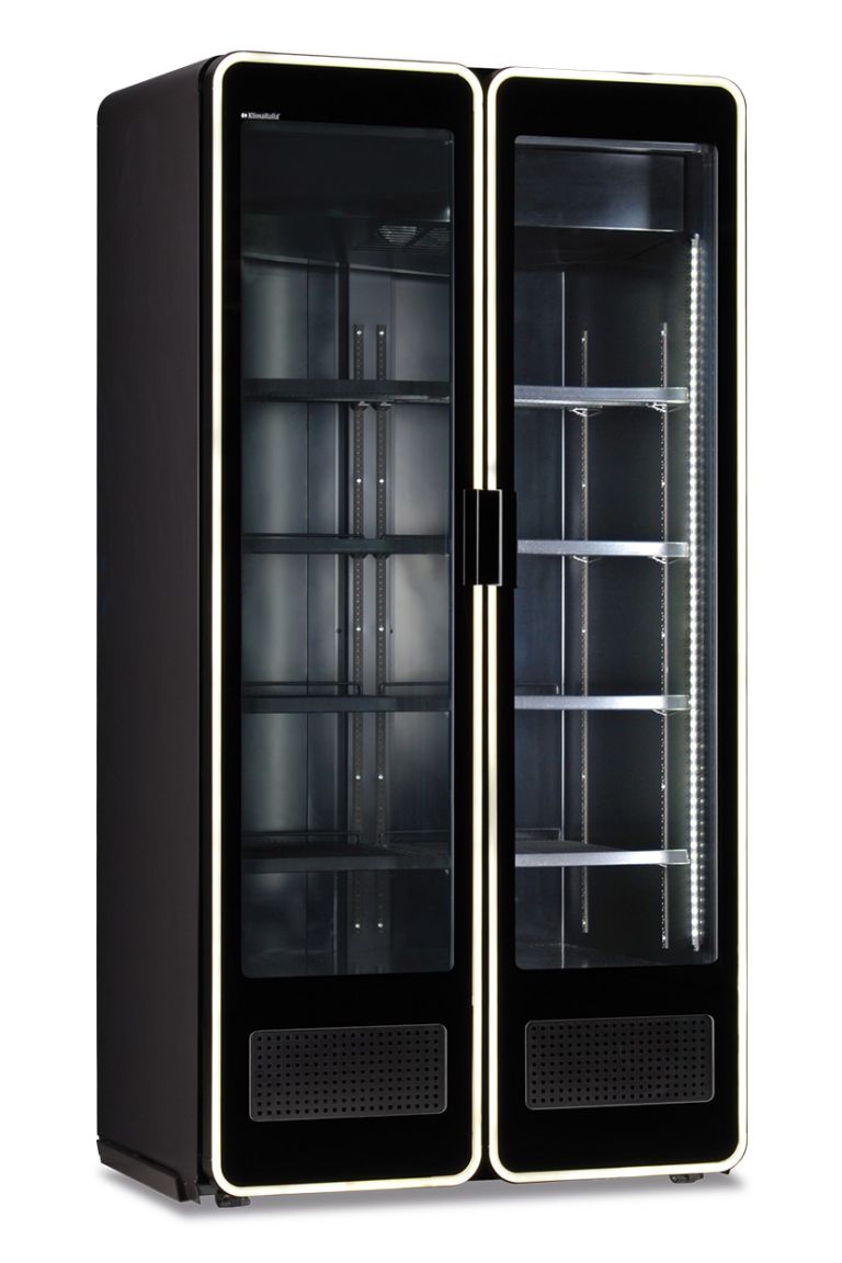 Vetrina frigo per bibite a 2 porte 131 x 78.6 x (h)214cm ILLUMIA 1270 BLK
