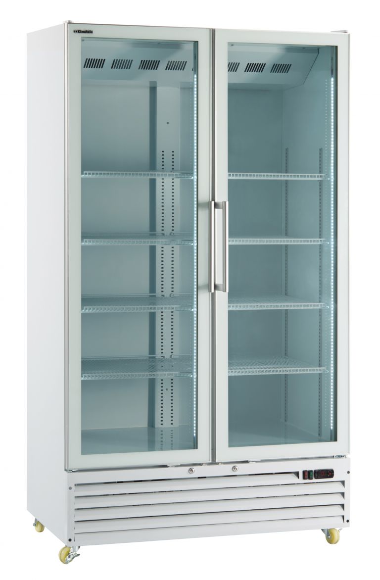 Frigo vetrina per bibite 2 ante 0/+10°C ICOOL 110 JUMBO WHITE