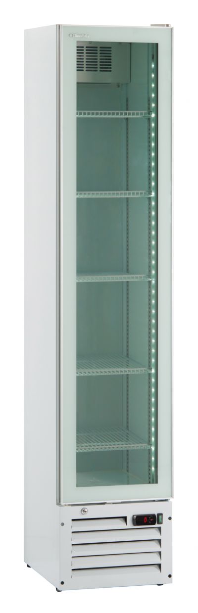 Frigo vetrina bibite statico con agitatore THIN COOLER WHITE