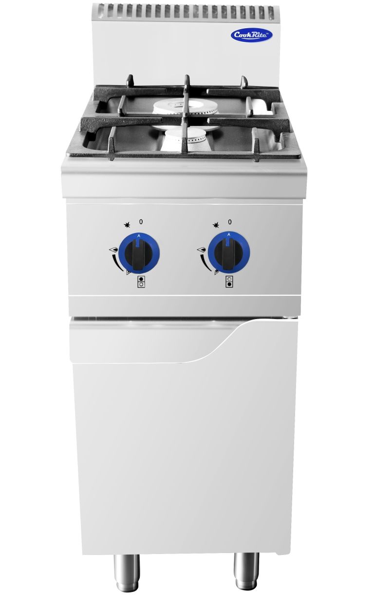 Cucina Gas Professionale con 2 Fuochi 12+12 Kw AT9G2B-F-2