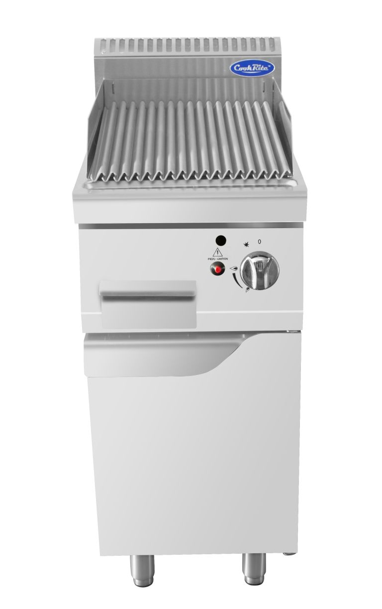 Fry top gas con Griglia Pietra Lavica 9Kw Cook Rite AT9G4C-F