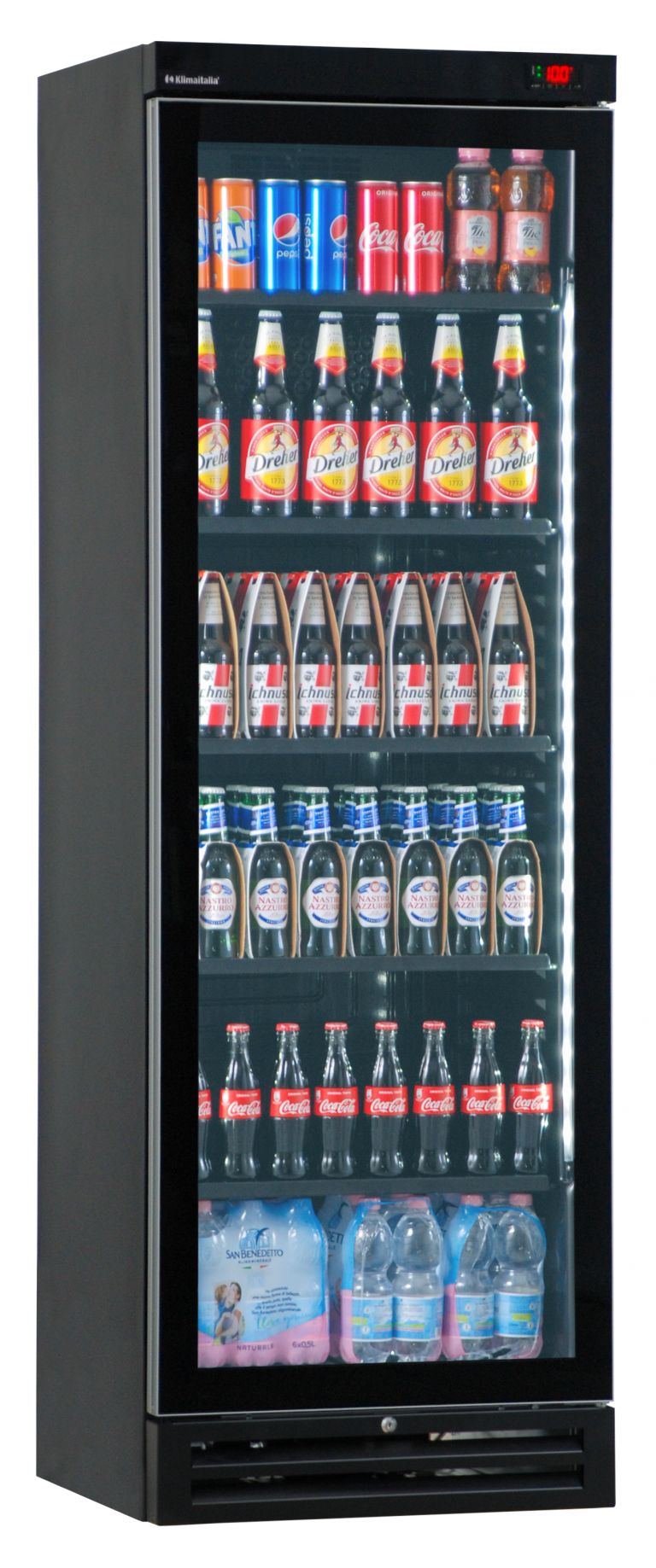 Frigo Vetrina Bibite Statico con Agitatore ICOOL 40 G BLACK SZ