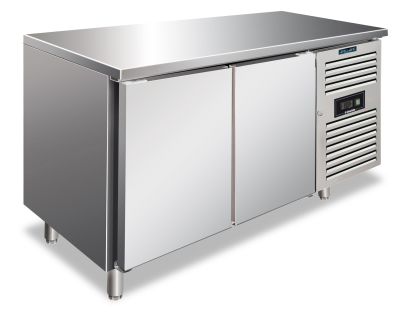 Tavolo inox 2 ante temperatura normale per ristorazione CAX 2100 TN