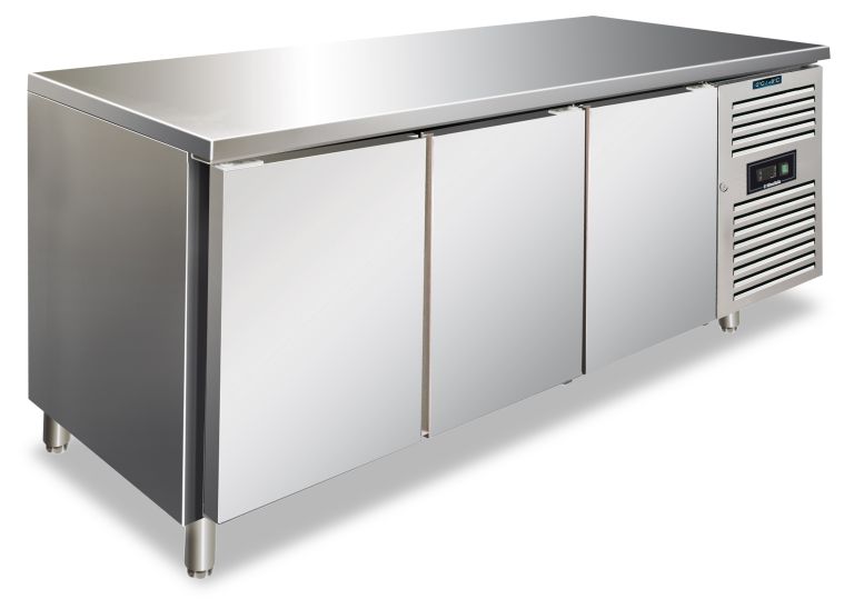 Tavolo inox 2 ante temperatura normale per ristorazione CAX 2100 TN