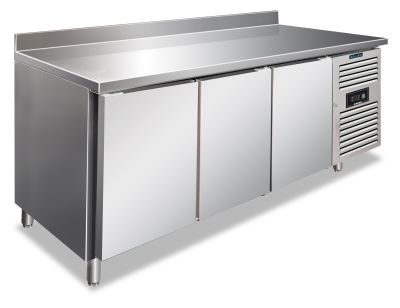 Tavolo inox 2 ante temperatura normale per ristorazione CAX 2100 TN