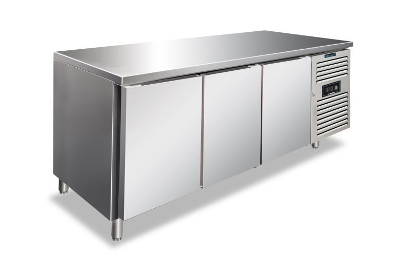 Tavolo inox 2 ante temperatura normale per ristorazione CAX 2100 TN