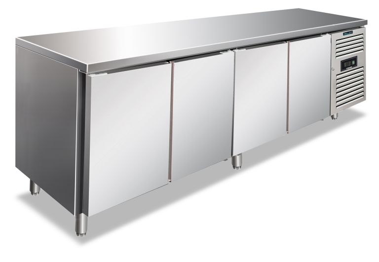 Tavolo inox 2 ante temperatura normale per ristorazione CAX 2100 TN