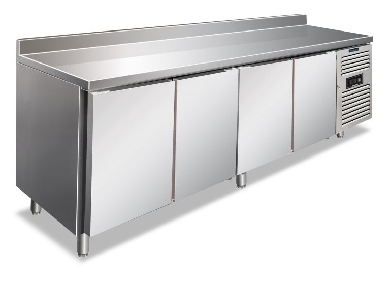 Tavolo inox 2 ante temperatura normale per ristorazione CAX 2100 TN