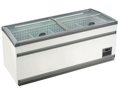 Isola refrigerata per gelati e surgelati vetro piatto 210x85x87cm