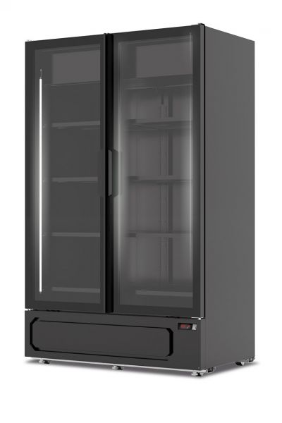 Frigo murale a 2 porte per salumi +1°/+10°C MILANO 1270 BLK