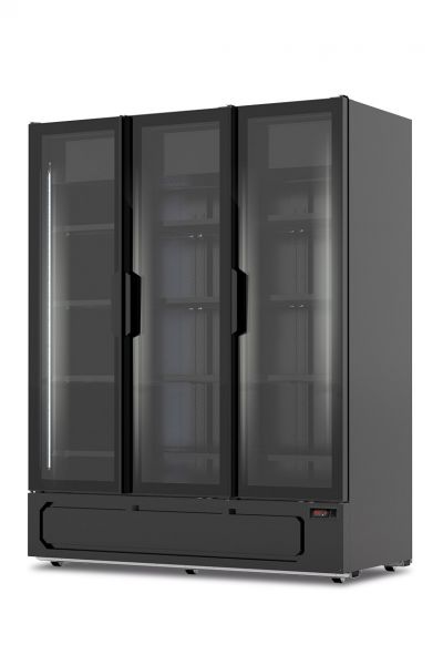 Frigo murale a 3 porte per salumi +1°/+10°C MILANO 1620 BLK