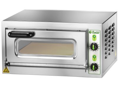 Forno pizza elettrico 2 camere con vetro ispezione FIMAR MICROV1C